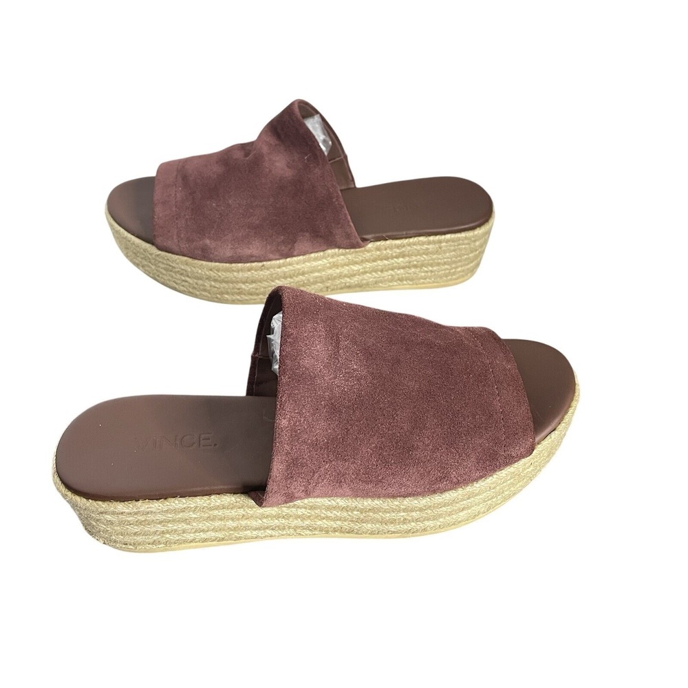 VINCE Solana Suede Espadrilles Sandal Wedge - NEW Size 6 - Cottagecore